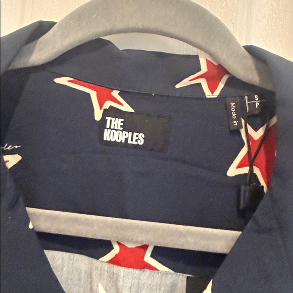 The Kooples Star Print Regular Fit Camp Shirt - Picture 3 of 9